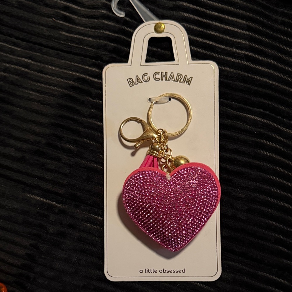 Pink Heart Key Holder by